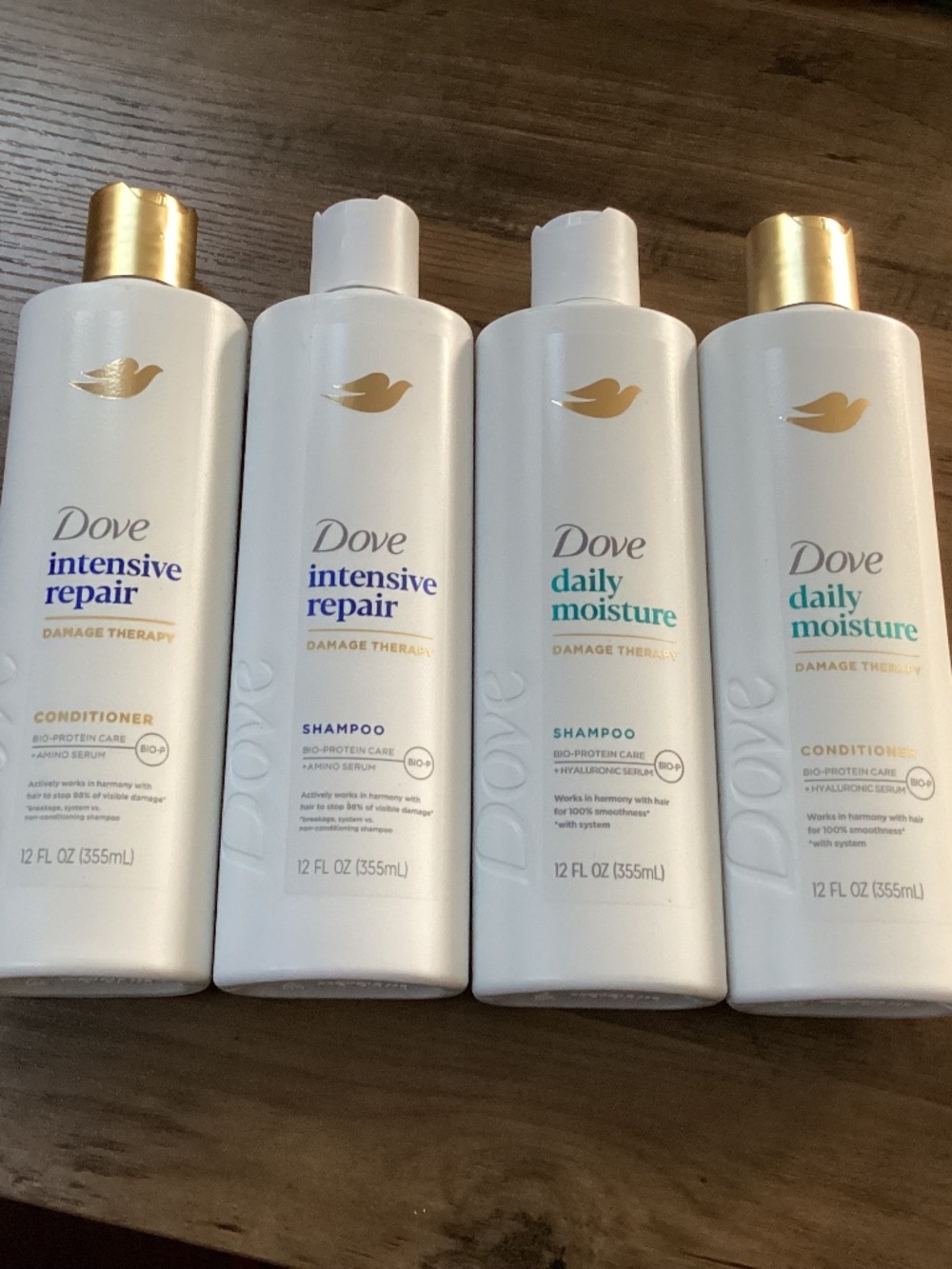 Dove Intensive Repair & Daily Moisture Shampoo & Conditioner Set New